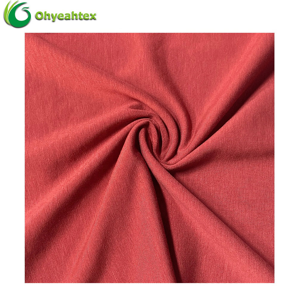 Skin Friendly Stretch Jersey Fabric 95% Cotton 5% Spandex For Clothing